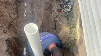 Sewer Repair Excavation Photo