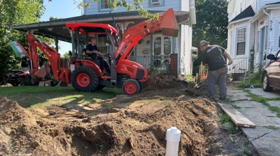 Sewer Repair Excavation Photo